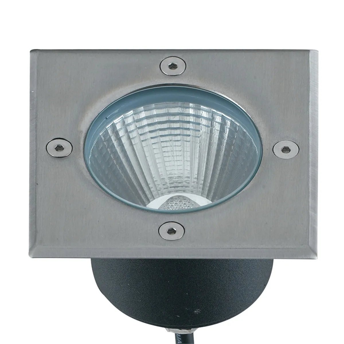 8W LED-Einbaustrahler Split Square aus Stahl für den Außenbereich
