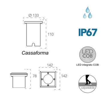 12W LED-Einbaustrahler...