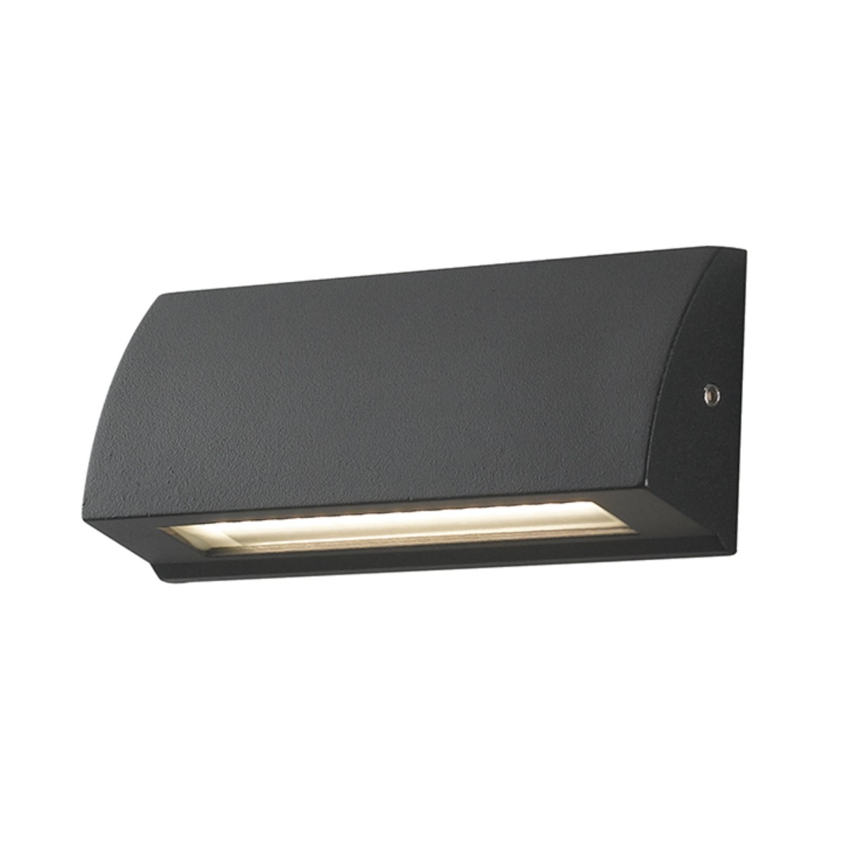 Applique murale LED en aluminium rectangulaire 5,5H x 13L x 3P cm anthracite 4000 Kelvin 4W design moderne