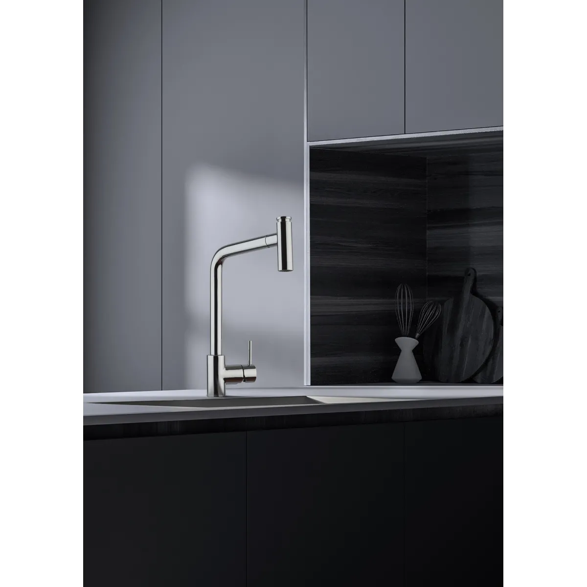 Mélangeur de cuisine chromé | Métropolitain