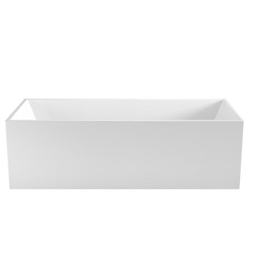 Glänzend weiße freistehende Badewanne 180x80 TRENTO