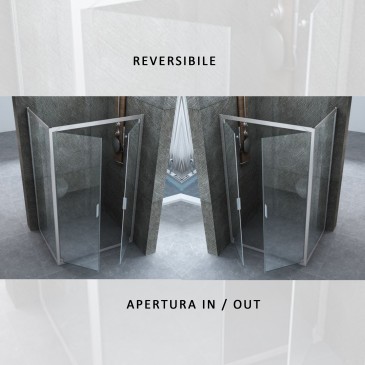 Duschkabine-Öffnung-Salon-transparenter-Kristall-6mm-kim