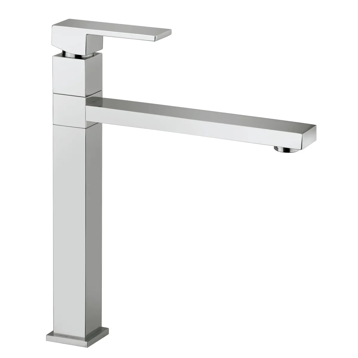 Rubinetto miscelatore da cucina quadro cromato Slim