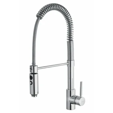 Rubinetto miscelatore da cucina con molla cromato Hyperflex