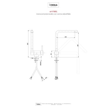 Robinet de cuisine Puro chrome sous la fenêtre