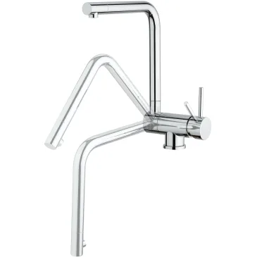 Rubinetto da cucina sottofinestra cromato Puro