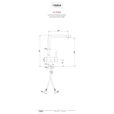 Miscelatore cucina Puro cromato con ENERGY SAVING | Mondialshop