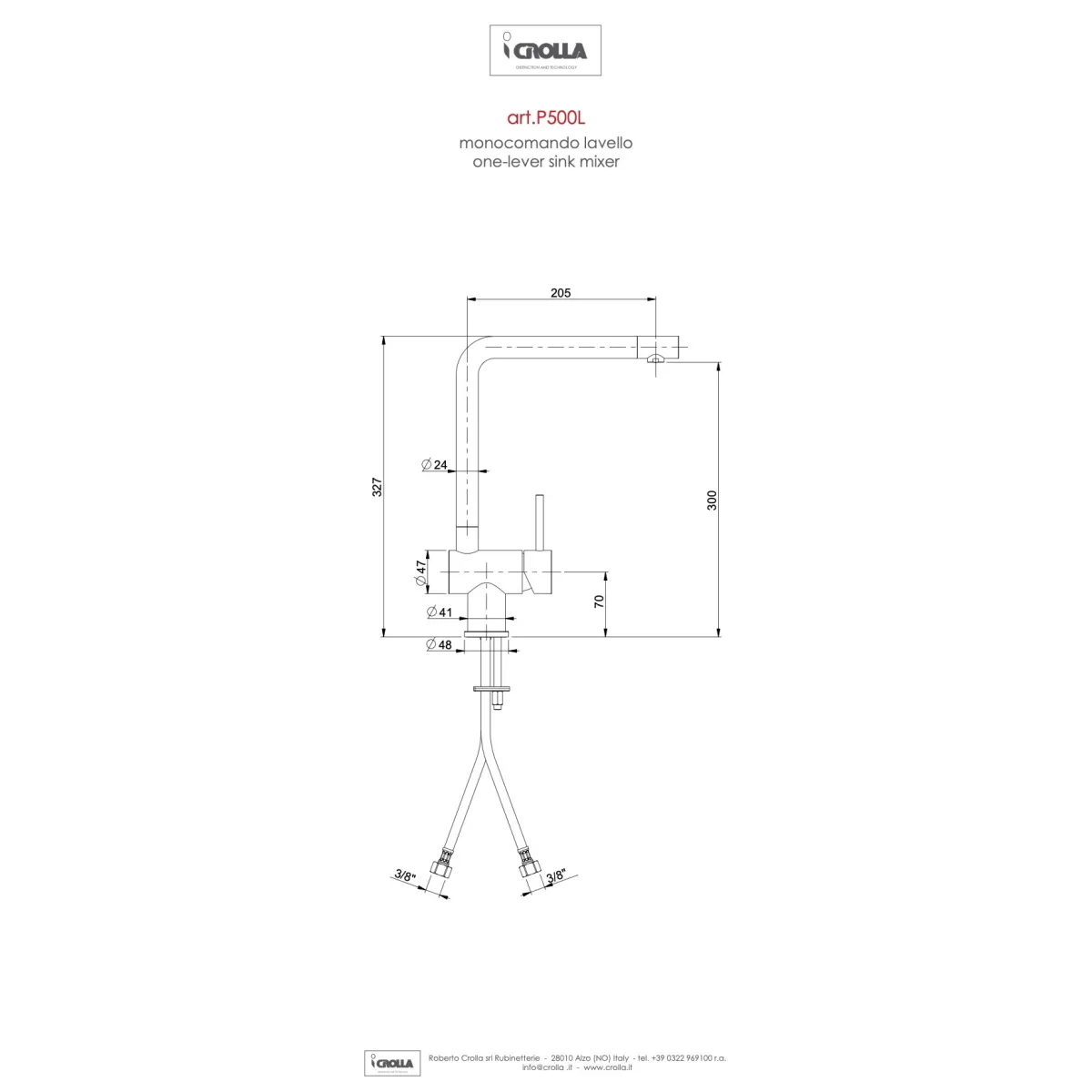 Miscelatore cucina Puro cromato con ENERGY SAVING |...