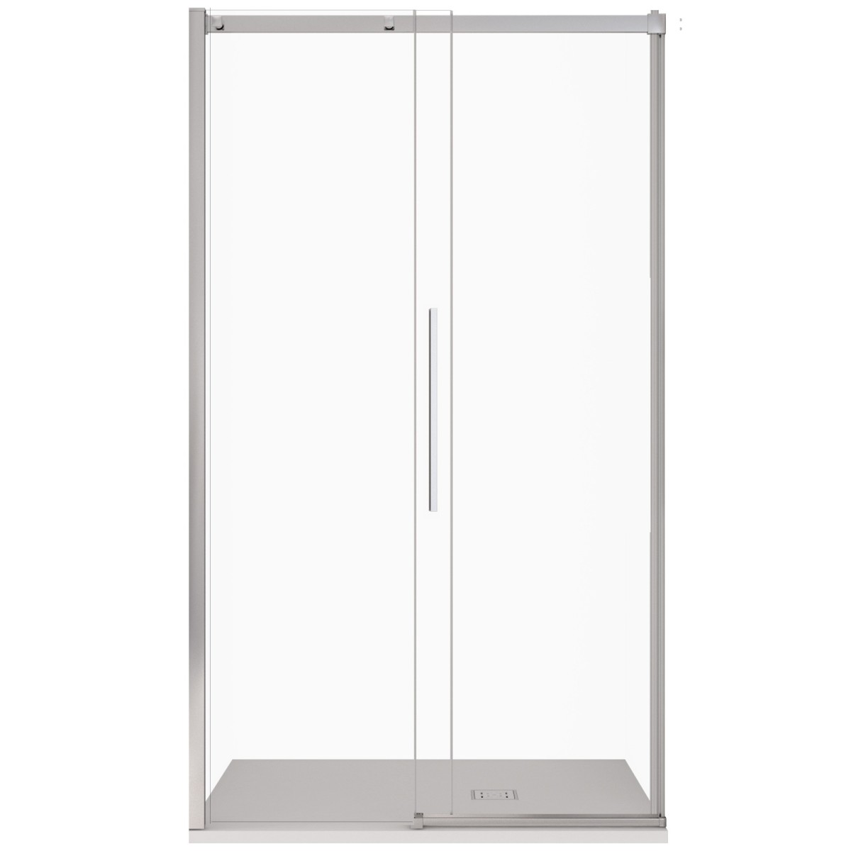 Porte de douche coulissante pour niche H200 Anticalcaire...