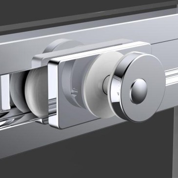 Porte de douche coulissante pour niche H200 Anticalcaire TARGET