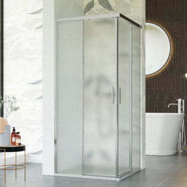 Cabine de douche d'angle...