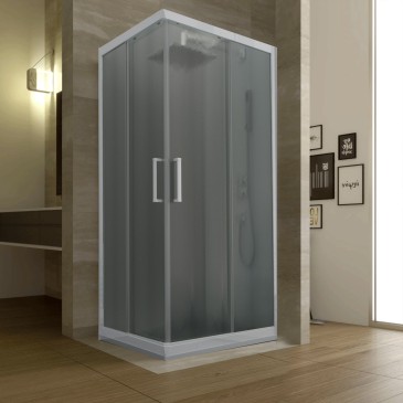 Cabine de douche coulissante double face Foxy | Mondialshop
