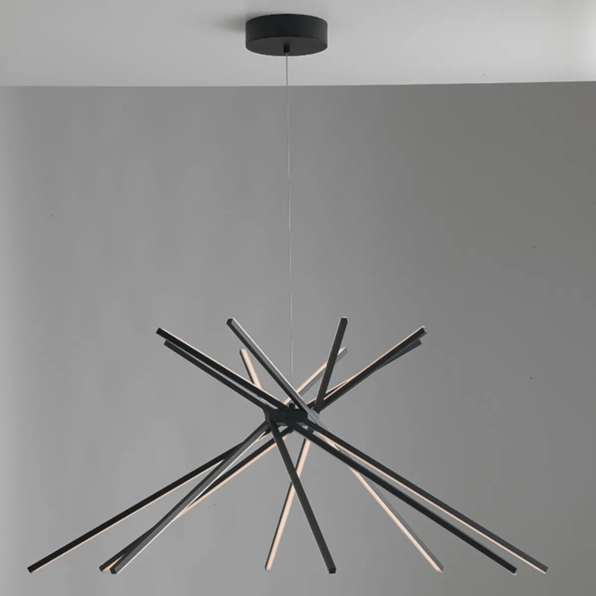 LED SHANGHAI S8 NOIR 8031440361293 Ventilateur Europe Eclairage SHANGHAI Led Lustre