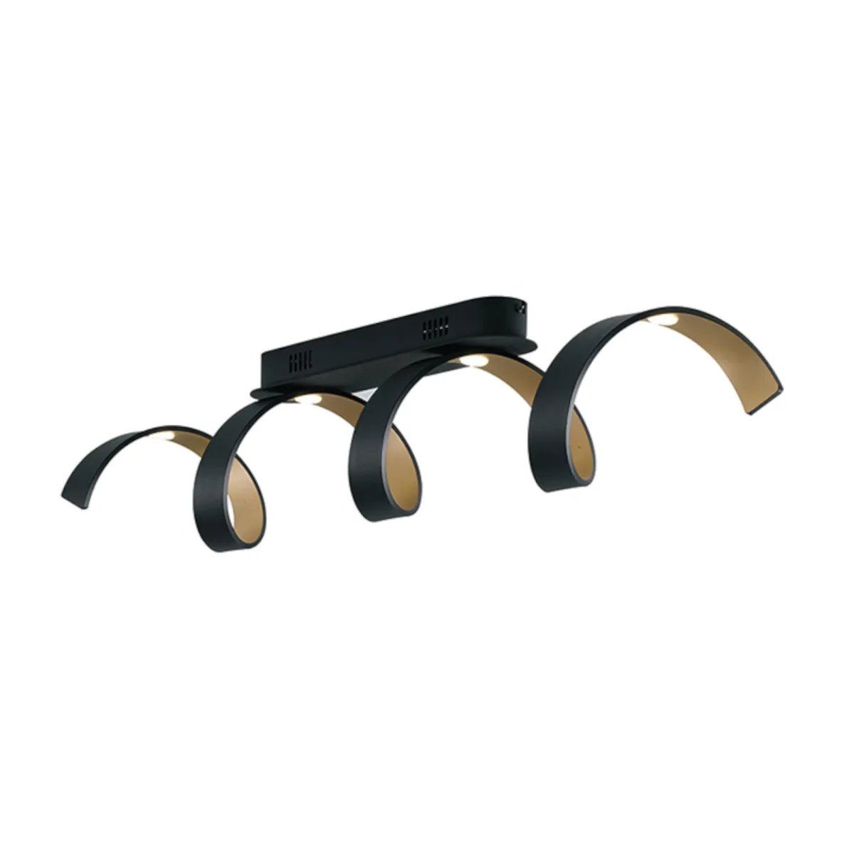Plafonnier LED SPIRAL 20W, blanc ou noir | Mondialshop