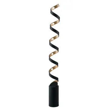 Lampadaire LED spiralé noir ou blanc | Mondialshop
