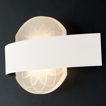 Applique murale LED blanche moderne d'intérieur | Mondialshop