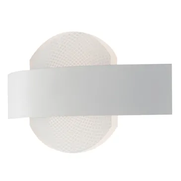 Applique da parete per interno a led 10W bianca ALWAYS. Punto luce moderno di forma circolare in metallo e acrilico