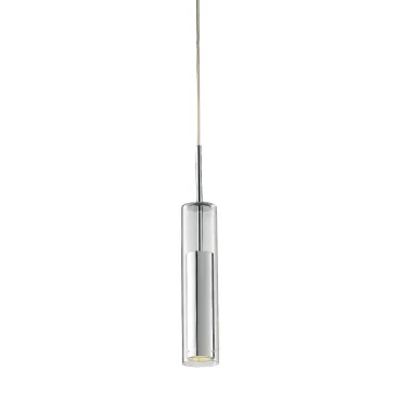 Lampada a sospensione 42W GU10 cromo CENSY. Struttura in vetro e metallo dallo stile moderno e minimal.