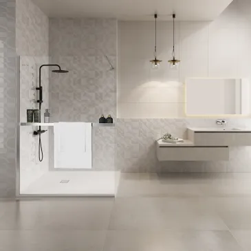 Mensola universale per parete walk in sino a 120cm