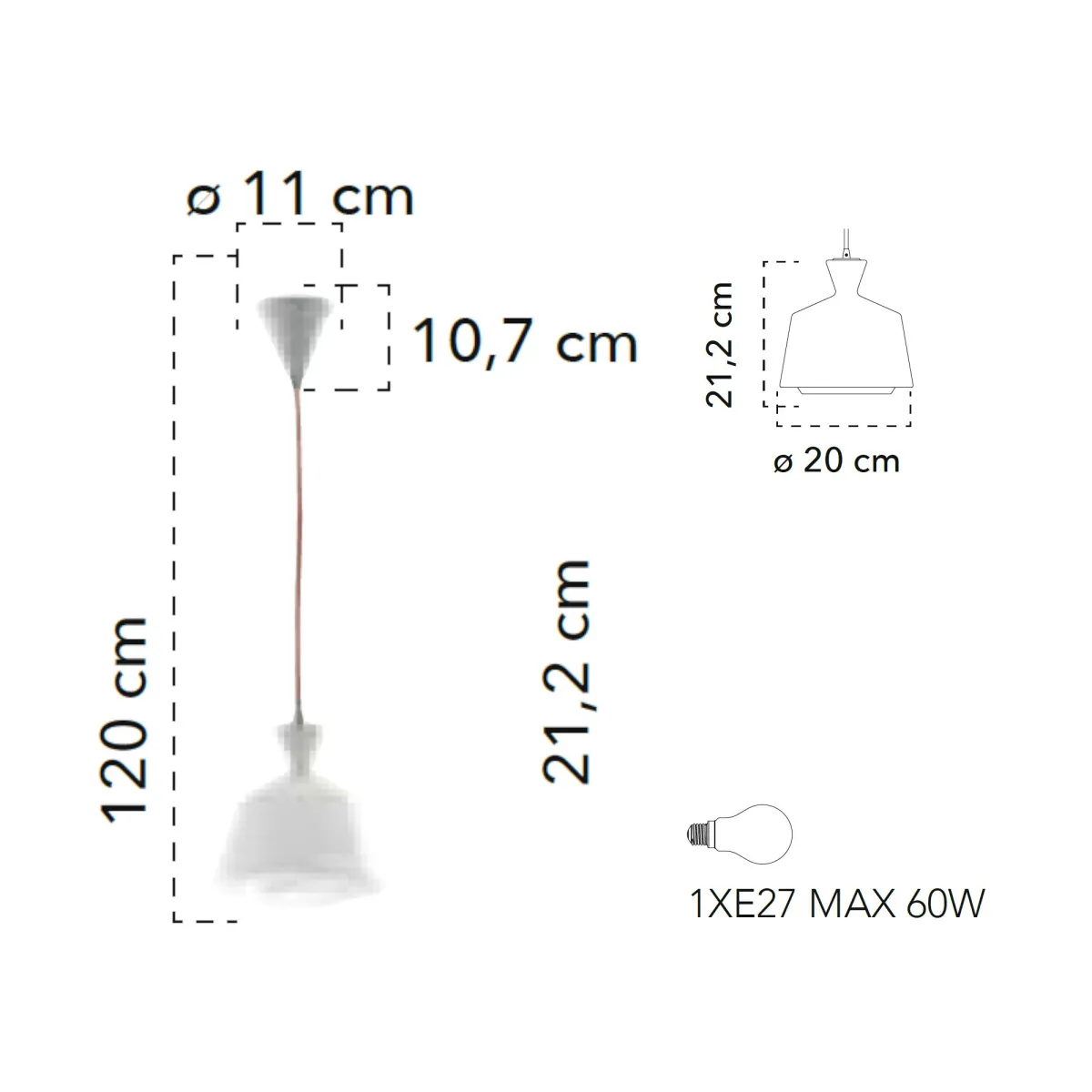 Suspension abat-jour à câble rouge lustre intérieur en verre opale moderne E27