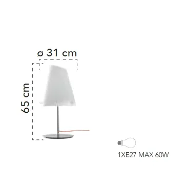 Lampe de Table Verre Opale...