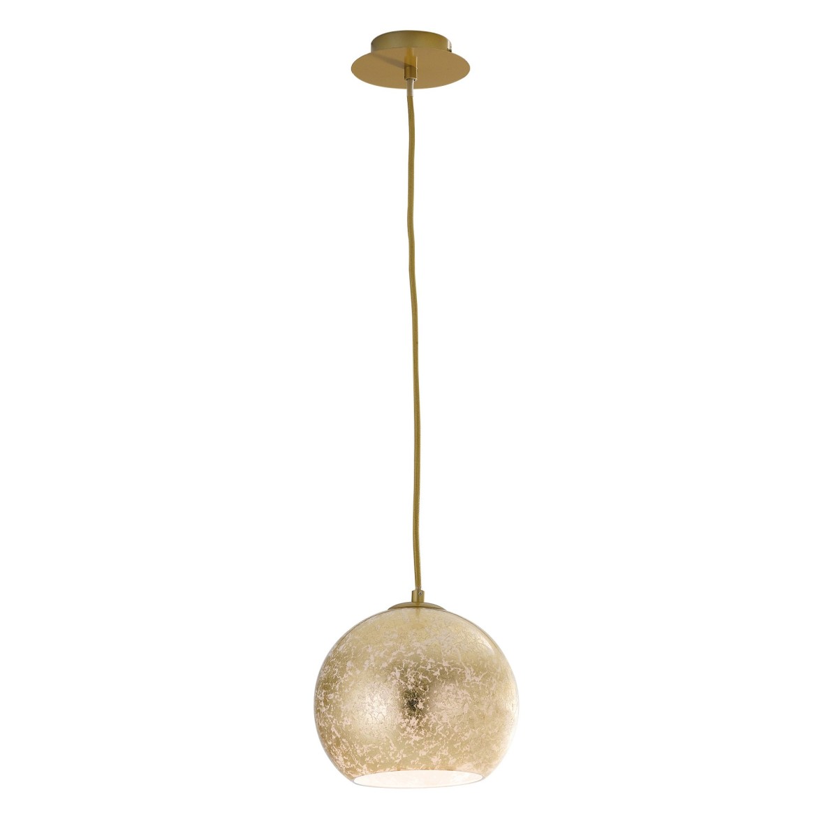 Lampada a sospensione 60W E27 diametro 20cm oro GLAM....