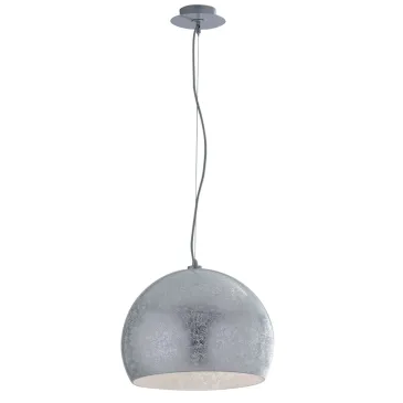 Lampada a sospensione 60W 3xE27 diametro 40cm argento GLAM