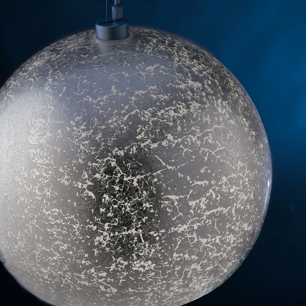 Pendelleuchte 60W 3xE27 Durchmesser 40cm Silber GLAM