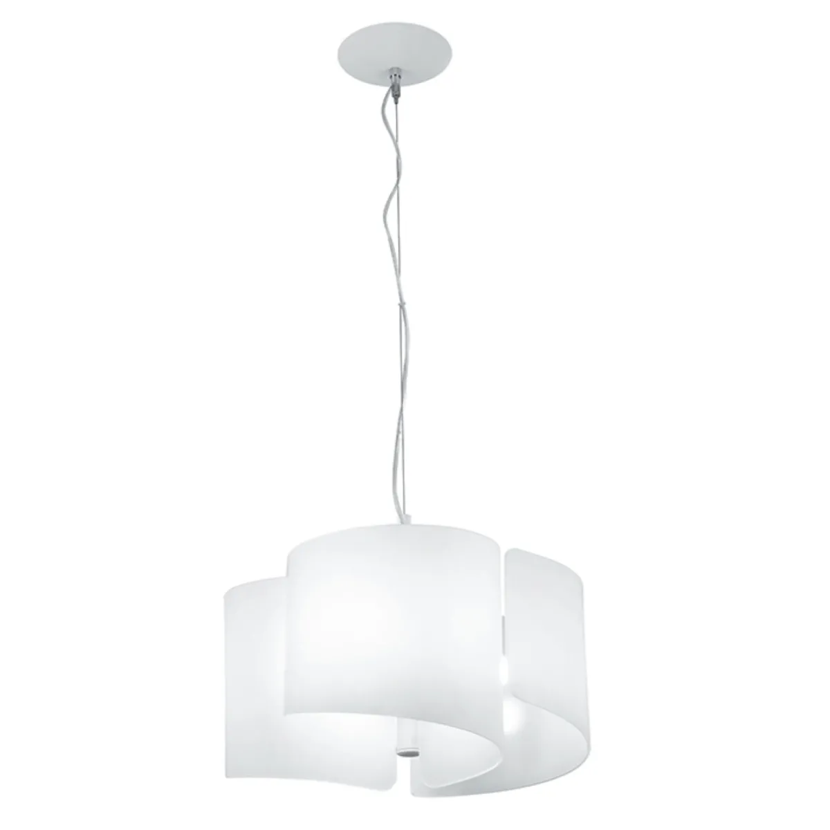 Lampada a sospensione 60W 3XE27 tre emissioni bianca CREATE.