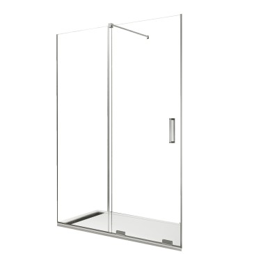 Porte de douche avec le moins de profils possible, coulissante 8 mm pour niche