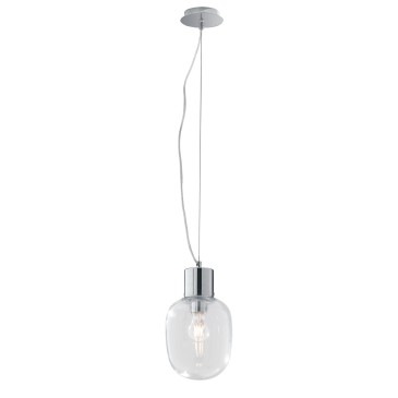 Lustre en chrome poli, Ø 18 cm | Mondialshop