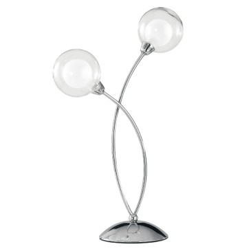 Lampe de table chromée 2xG9 | Mondialshop