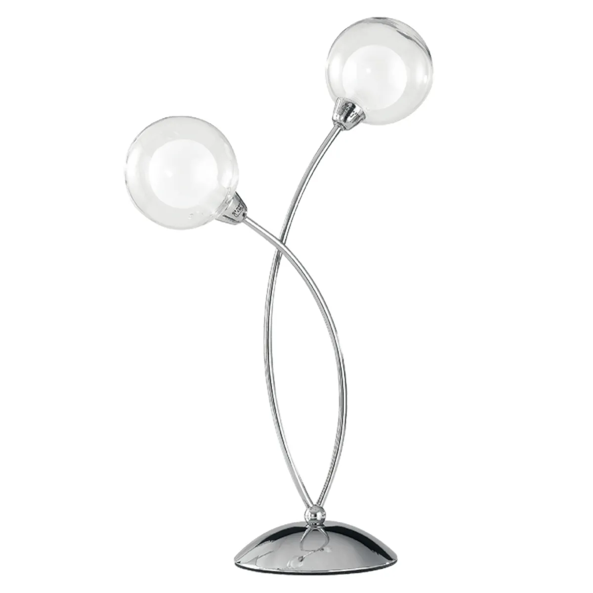 Lampe de table chromée 2xG9 | Mondialshop