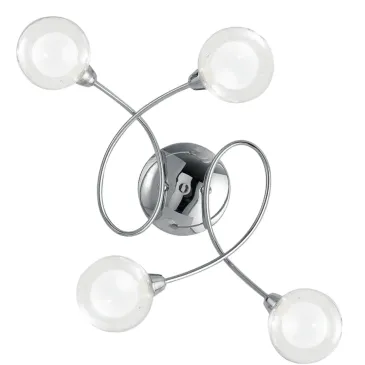 Plafoniera a 4 Luci Finitura Cromo | Mondialshop