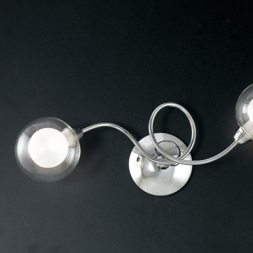 Plafonnier moderne avec finition chromée | Mondialshop