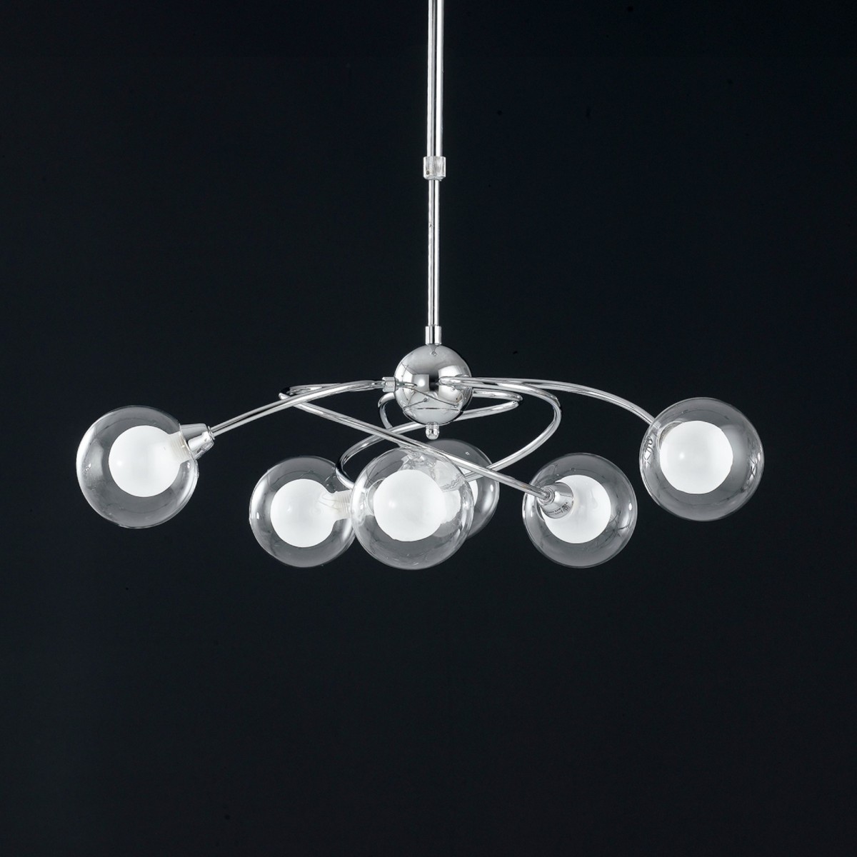 Lustre moderne à 6 lumières LED 28 W | Mondialshop