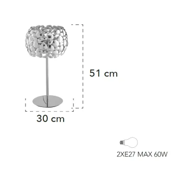 Lampe de table en métal...