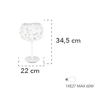 Lampada da tavolo 60W E27...