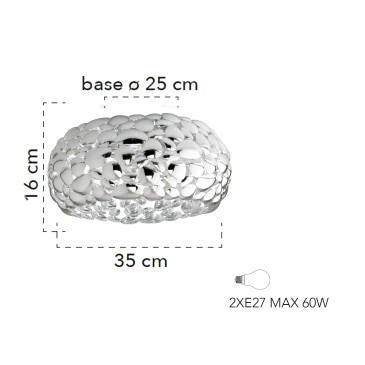 Plafonnier moderne 35 cm...