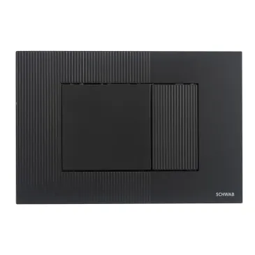 Bouton poussoir noir pour réservoir de toilette Schwab Metis