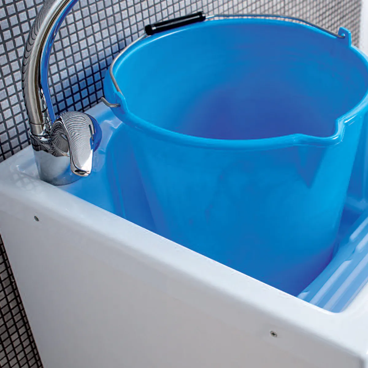 50x45 mattweißer Waschtisch mit ABS-Pad