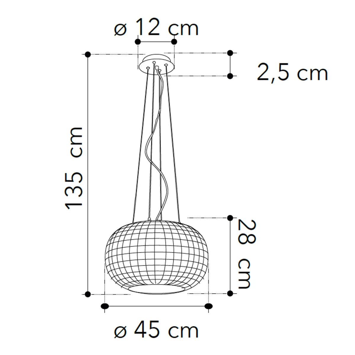 Lampadario a Sospensione Circolare Cristalli K9 Squadrati Metallo Classico E27