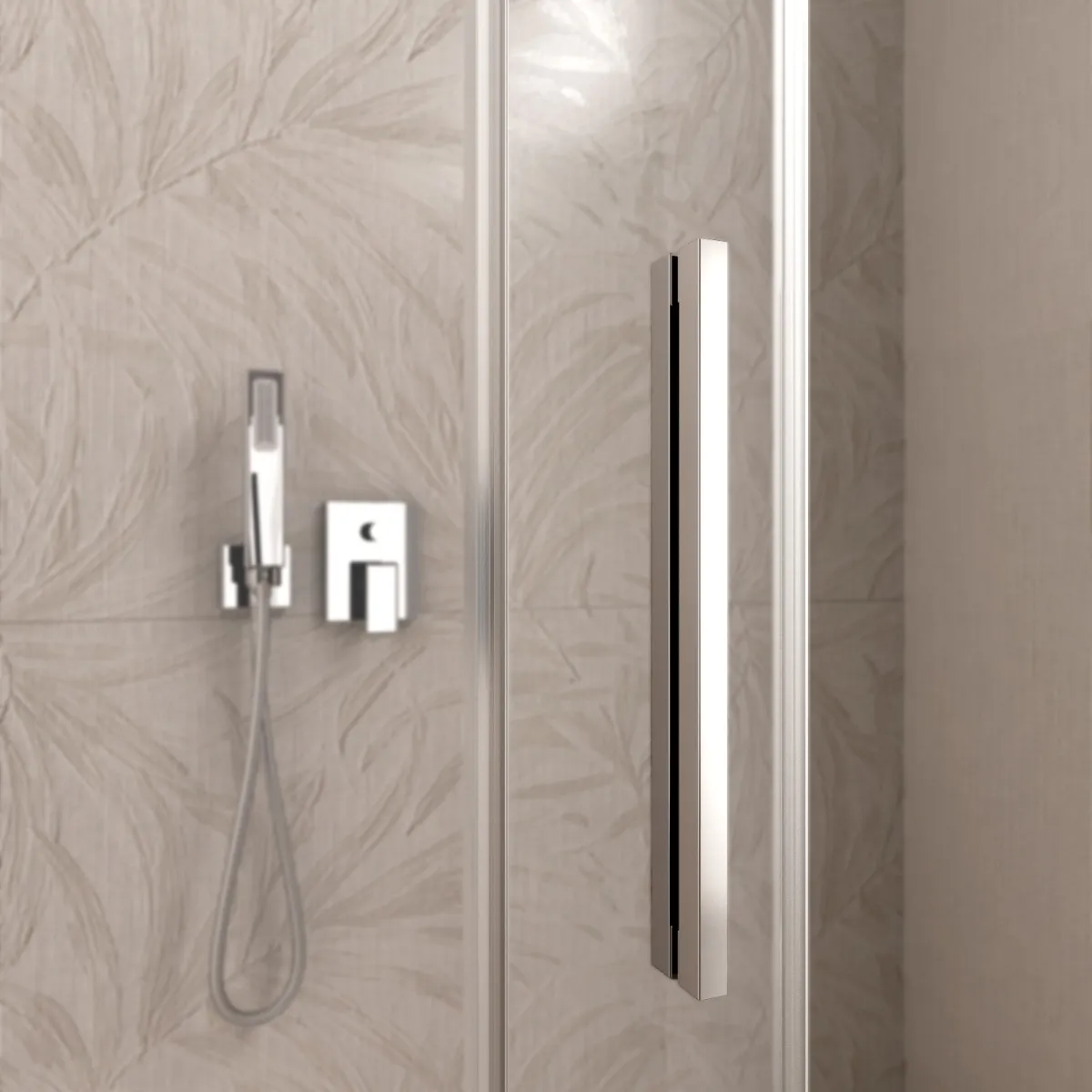 Box doccia tre lati LAGOA cristallo 6mm con ingresso centrale