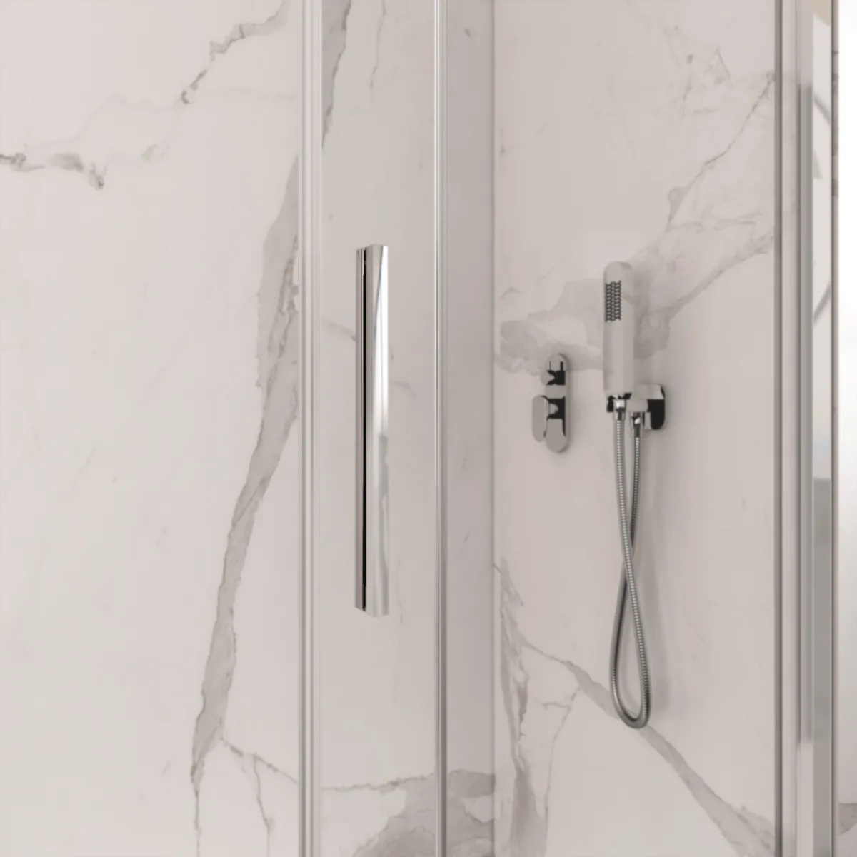 Dreiseitige Duschkabine LAGOA, 6 mm Glas,...