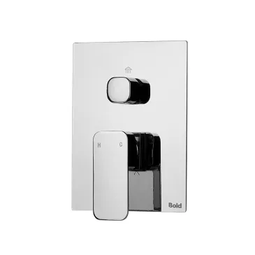 Quadratische Einbaudusche mit Duschkopf und Handbrause | Mondialshop