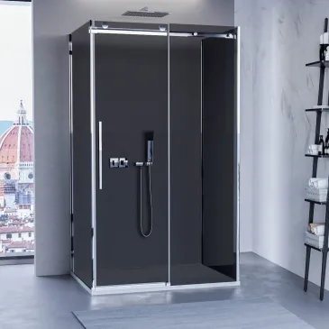 Cabine de douche trois...
