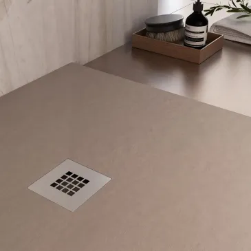 Piatto doccia in Marmoresina Tortora: Pronta consegna