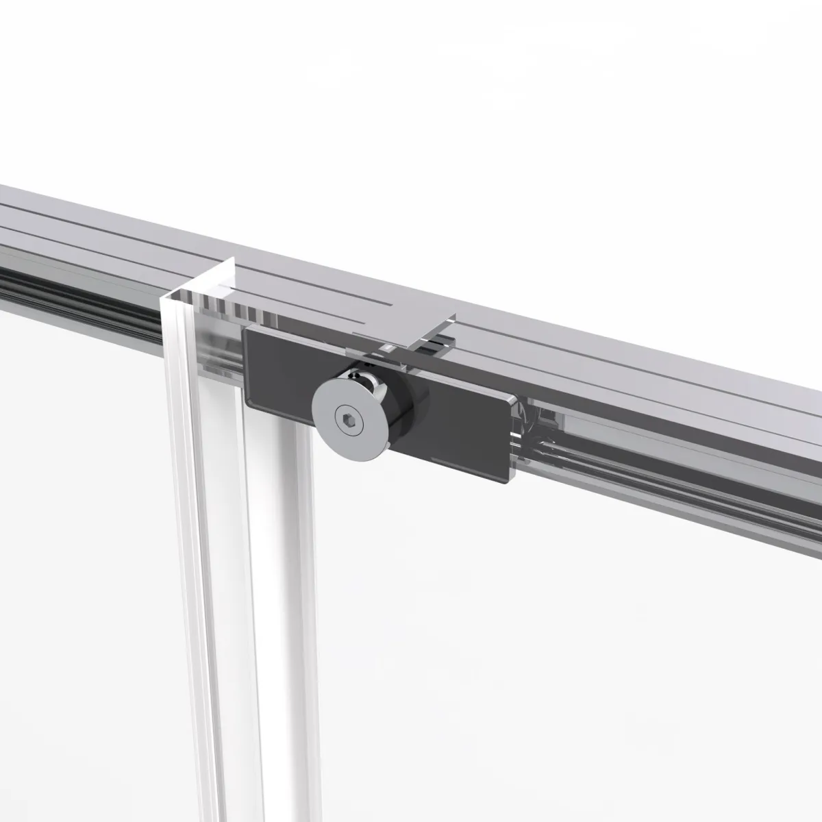 Duschschiebetür H195cm transparentes Glas 6mm TWENTY