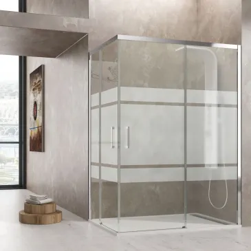 Paroi de douche d'angle...