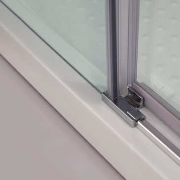 Cabine de douche d'angle double face Aktual Frost H195 | Mondialshop